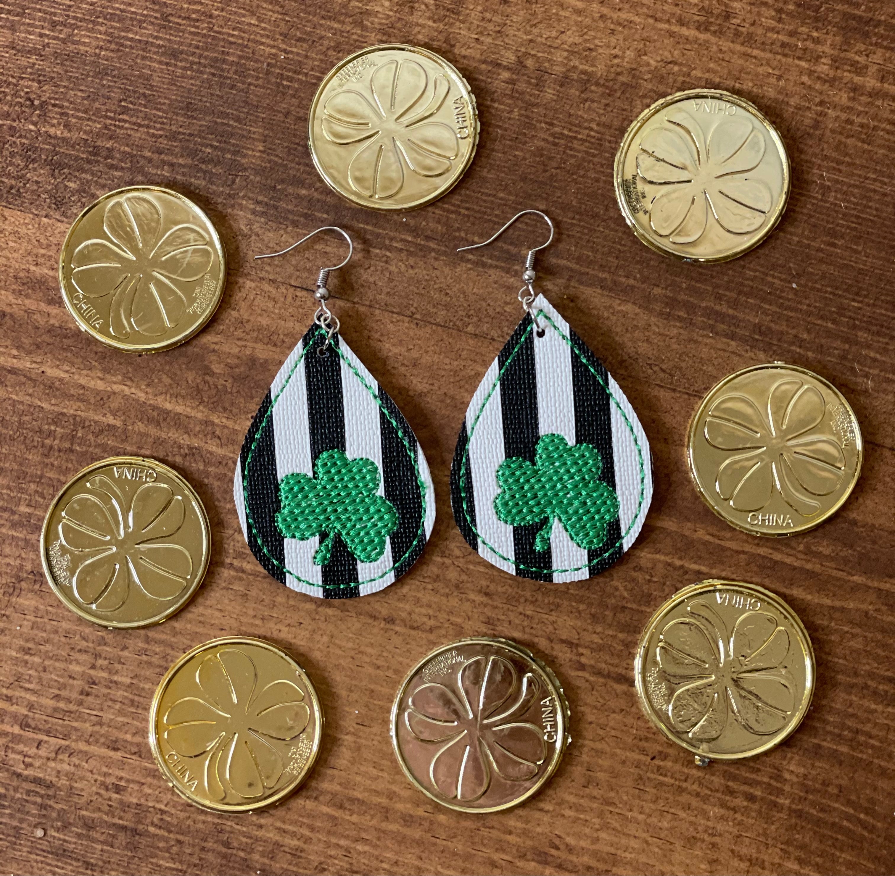 Shamrock Stripe Earrings