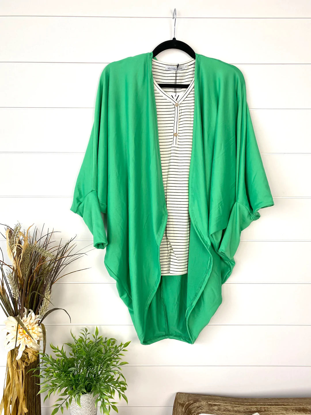 Emma Cocoon Cardigan in Green