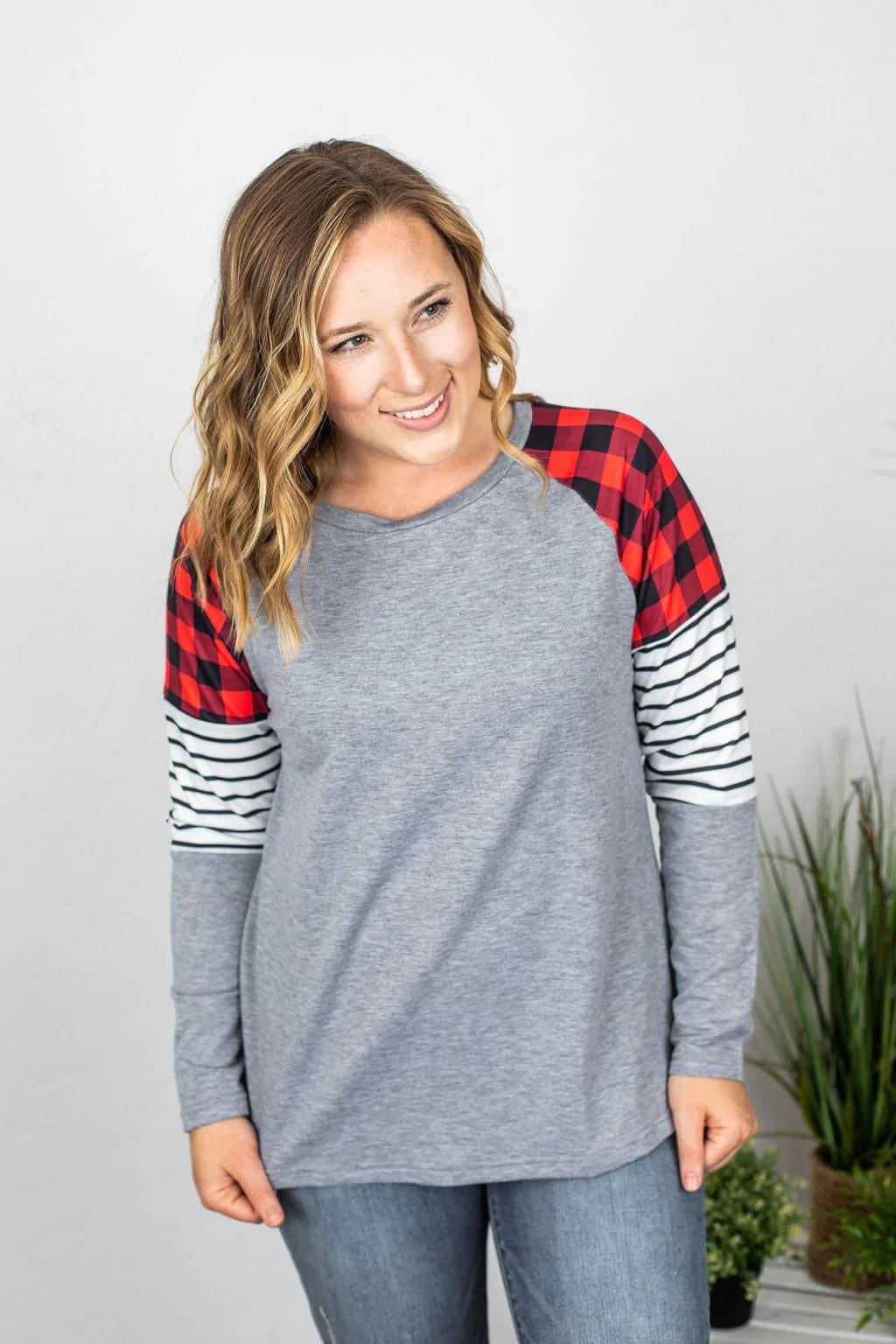 A Touch of Plaid Long Sleeve