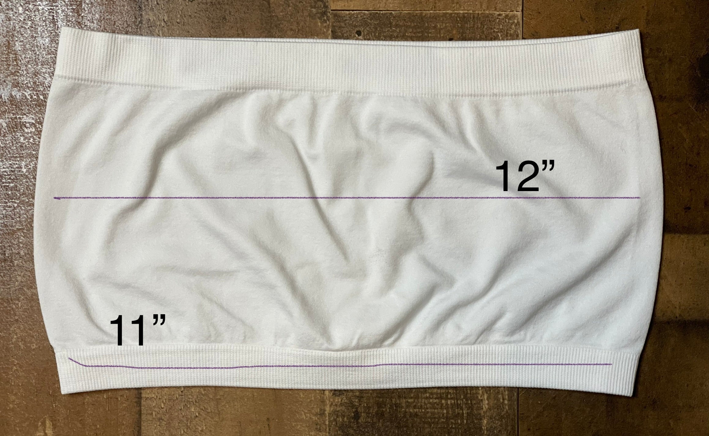 Seamless No Padding Bandeau in White