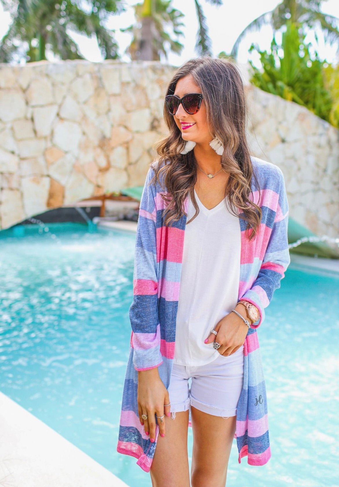 Erin Stripe Cardigan