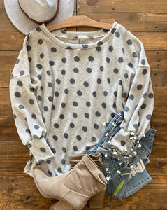 Dottie Polka Dot Sweater